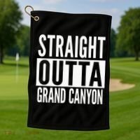Grand Canyon Straight Outta College University Alumni Golf Towel thumb 1