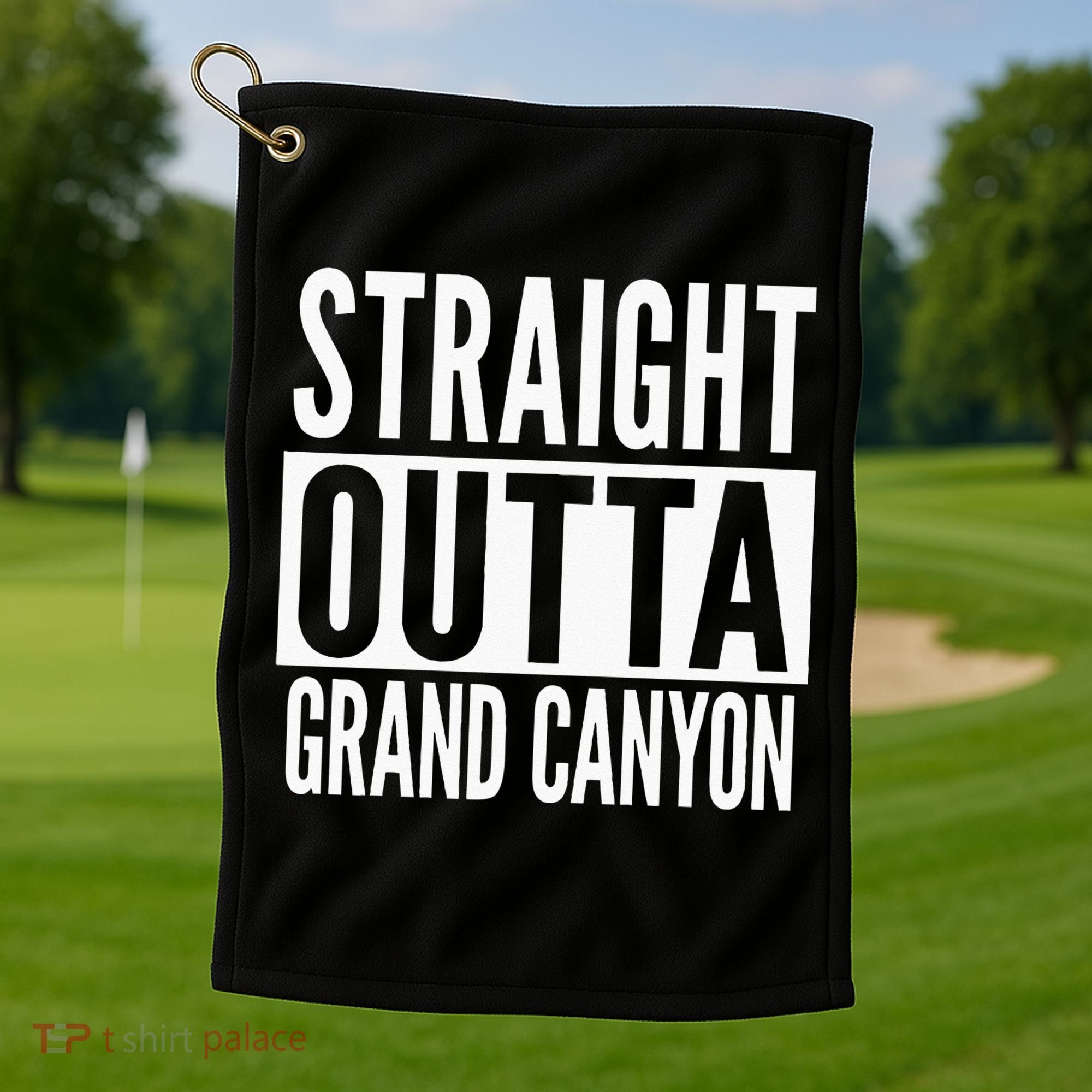 Grand Canyon Straight Outta College University Alumni Golf Towel