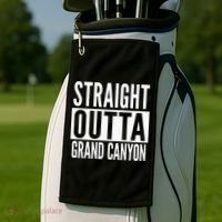 Grand Canyon Straight Outta College University Alumni Golf Towel thumb 2