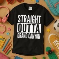 Grand Canyon Straight Outta College University Alumni Kids T-Shirt thumb 3