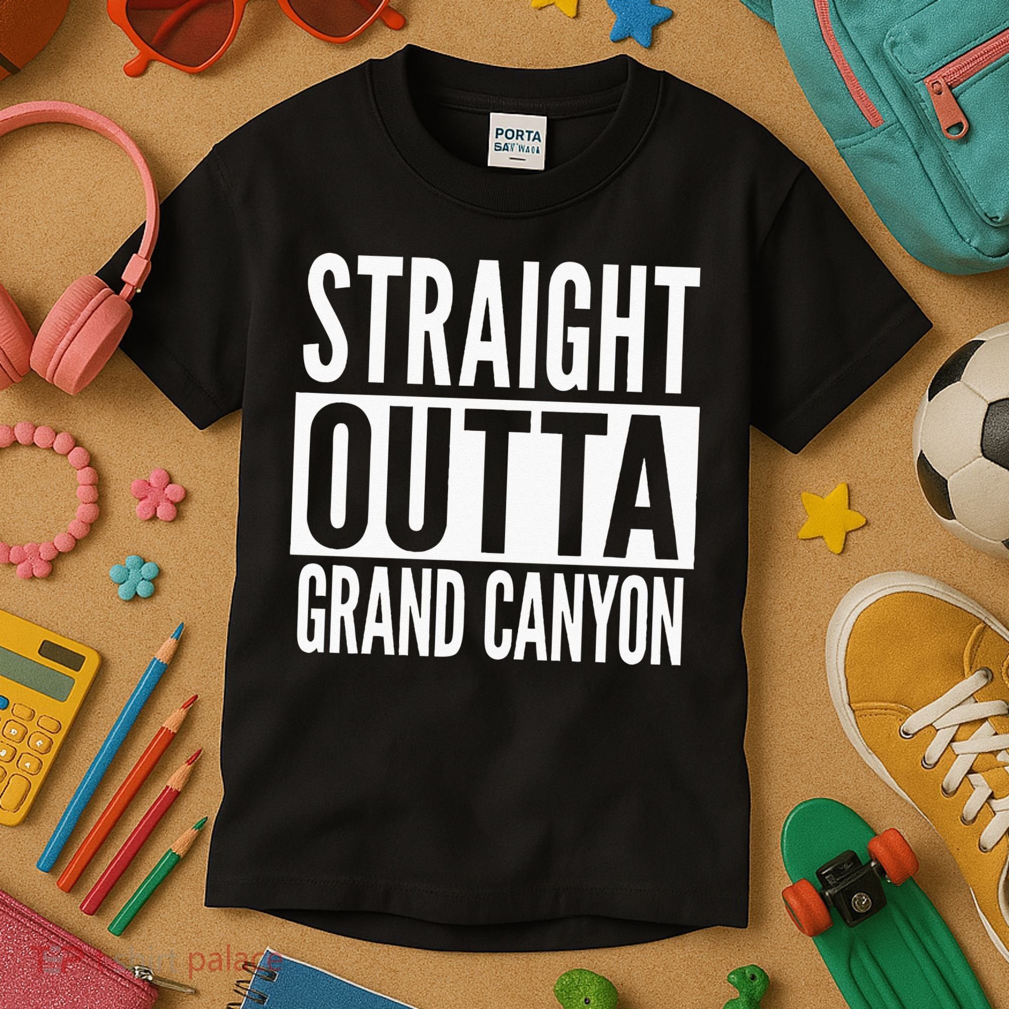 Grand Canyon Straight Outta College University Alumni Kids T-Shirt