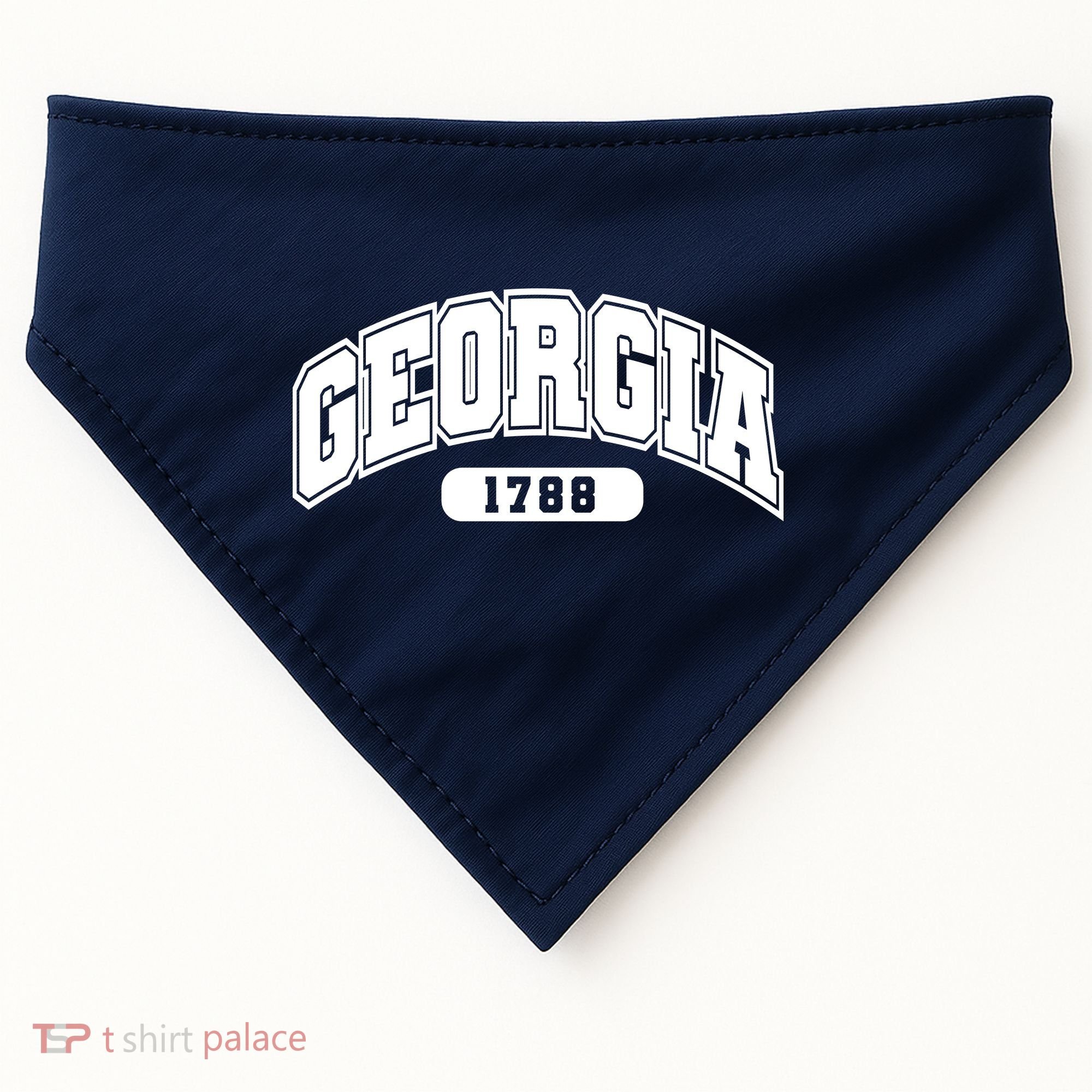 Georgia Collegiate Style 1788 USA-Made Doggie Bandana