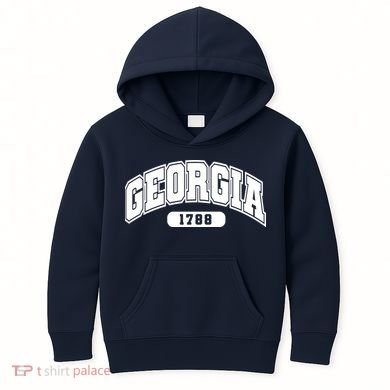 Georgia Collegiate Style 1788 Kids Hoodie