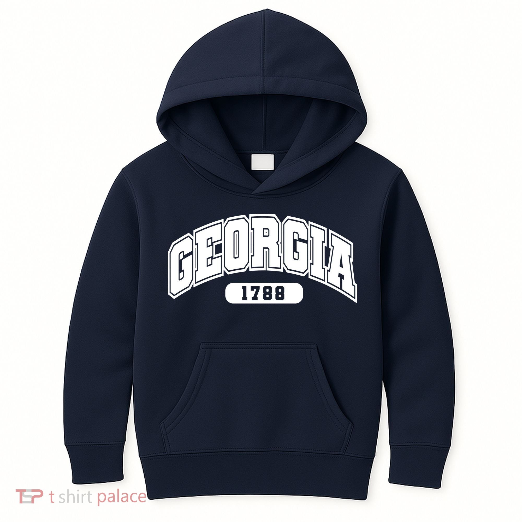 Georgia Collegiate Style 1788 Kids Hoodie