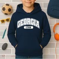 Georgia Collegiate Style 1788 Kids Hoodie thumb 2