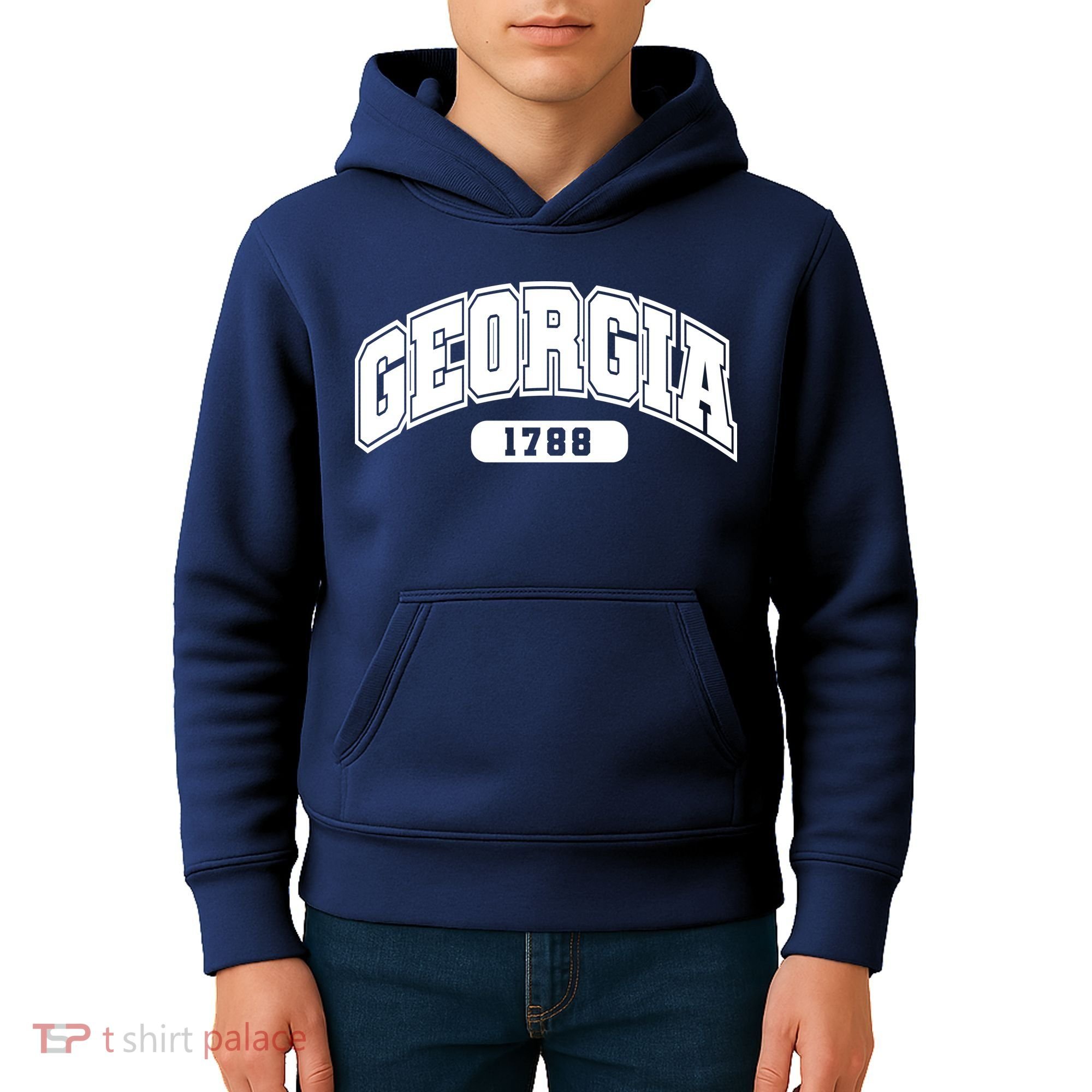 Georgia Collegiate Style 1788 Kids Hoodie