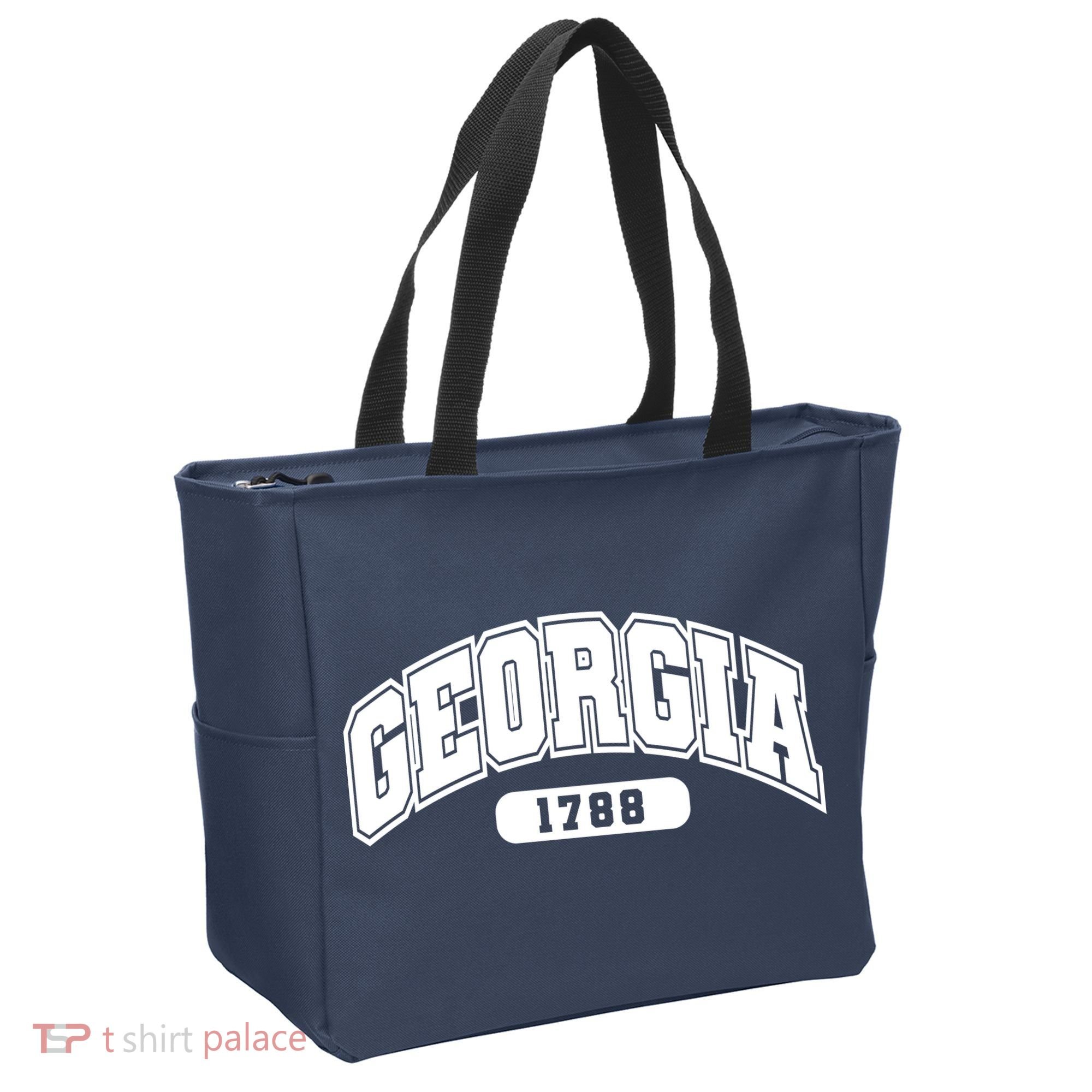 Georgia Collegiate Style 1788 Tote Bag