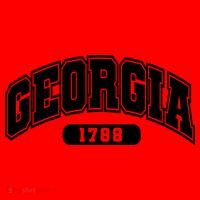 Georgia Collegiate Style 1788 Santa Hat thumb 1