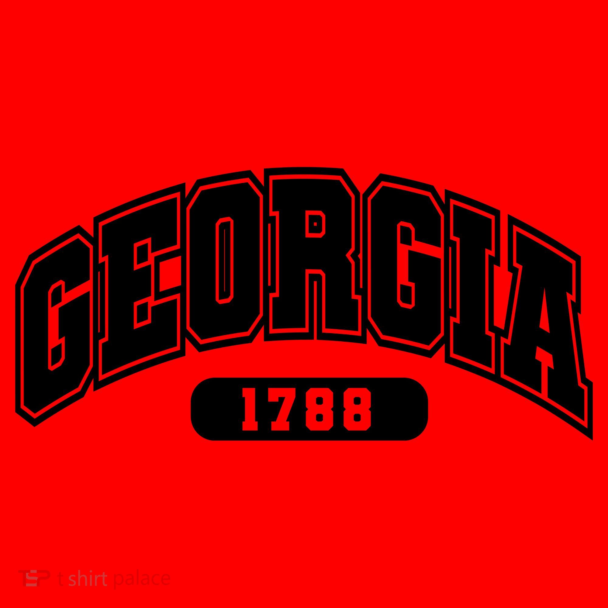Georgia Collegiate Style 1788 Santa Hat