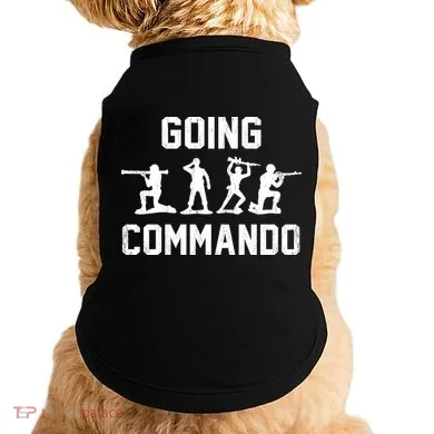 Going Commando Sarcastic Army Doggie Tank