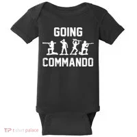 Going Commando Sarcastic Army Baby Bodysuit thumb 0