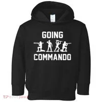 Going Commando Sarcastic Army Toddler Hoodie thumb 0
