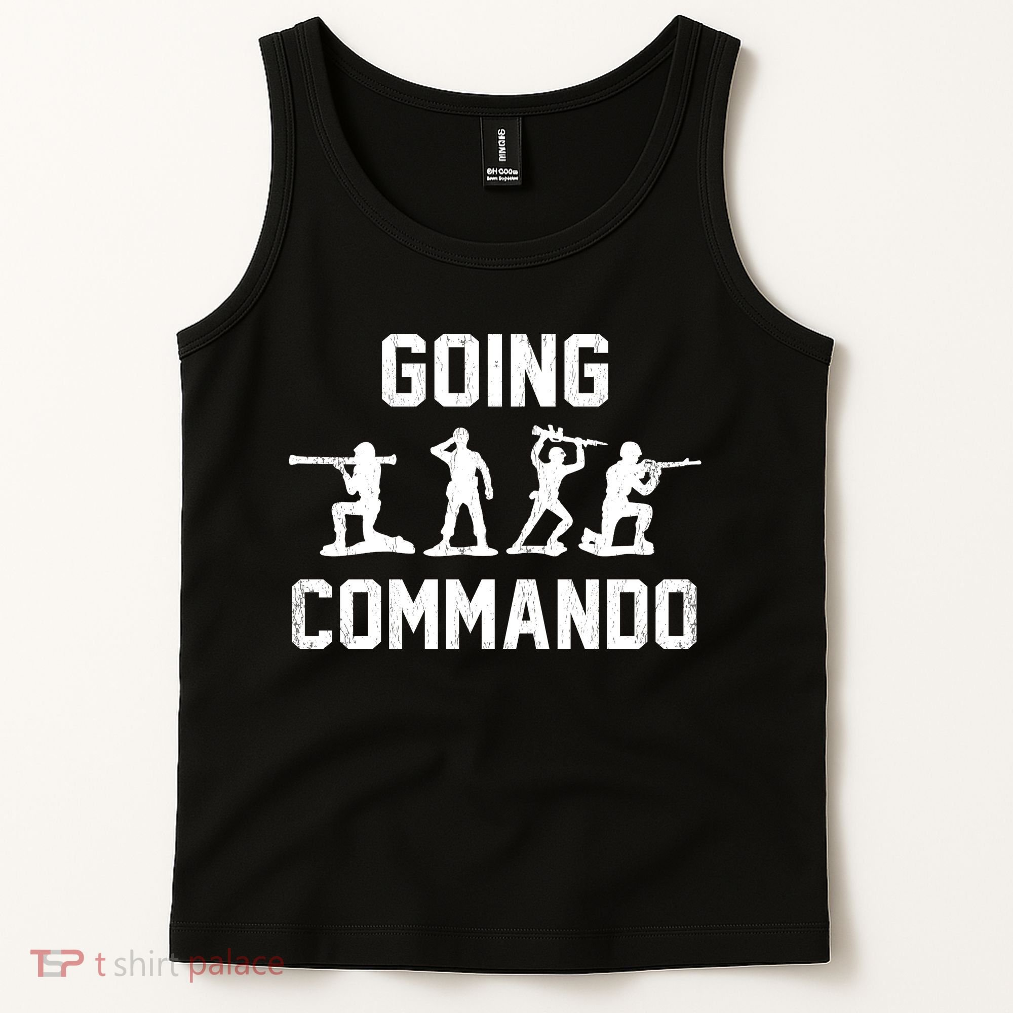 Going Commando Sarcastic Army Tank Top