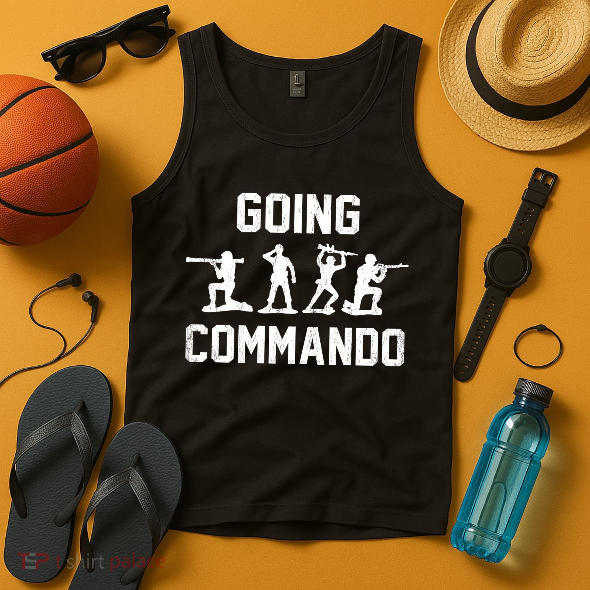 Going Commando Sarcastic Army Tank Top