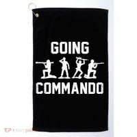 Going Commando Sarcastic Army Golf Towel thumb 0