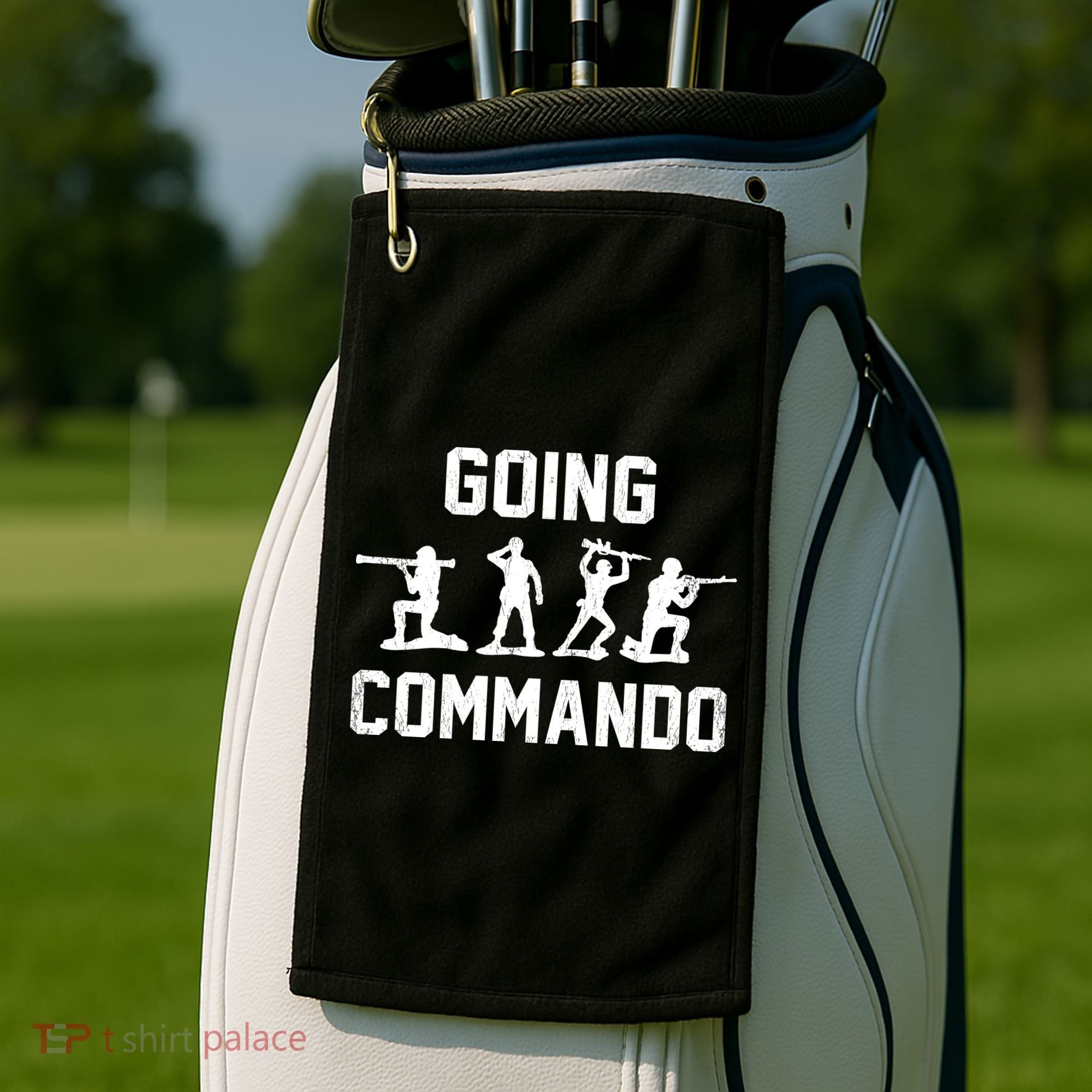 Going Commando Sarcastic Army Golf Towel