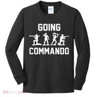 Going Commando Sarcastic Army Kids Long Sleeve Shirt thumb 0