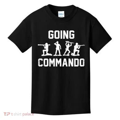 Going Commando Sarcastic Army Kids T-Shirt