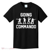 Going Commando Sarcastic Army Kids T-Shirt thumb 0