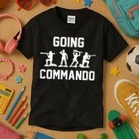 Going Commando Sarcastic Army Kids T-Shirt thumb 3