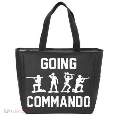 Going Commando Sarcastic Army Tote Bag