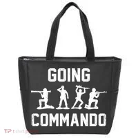 Going Commando Sarcastic Army Tote Bag thumb 0