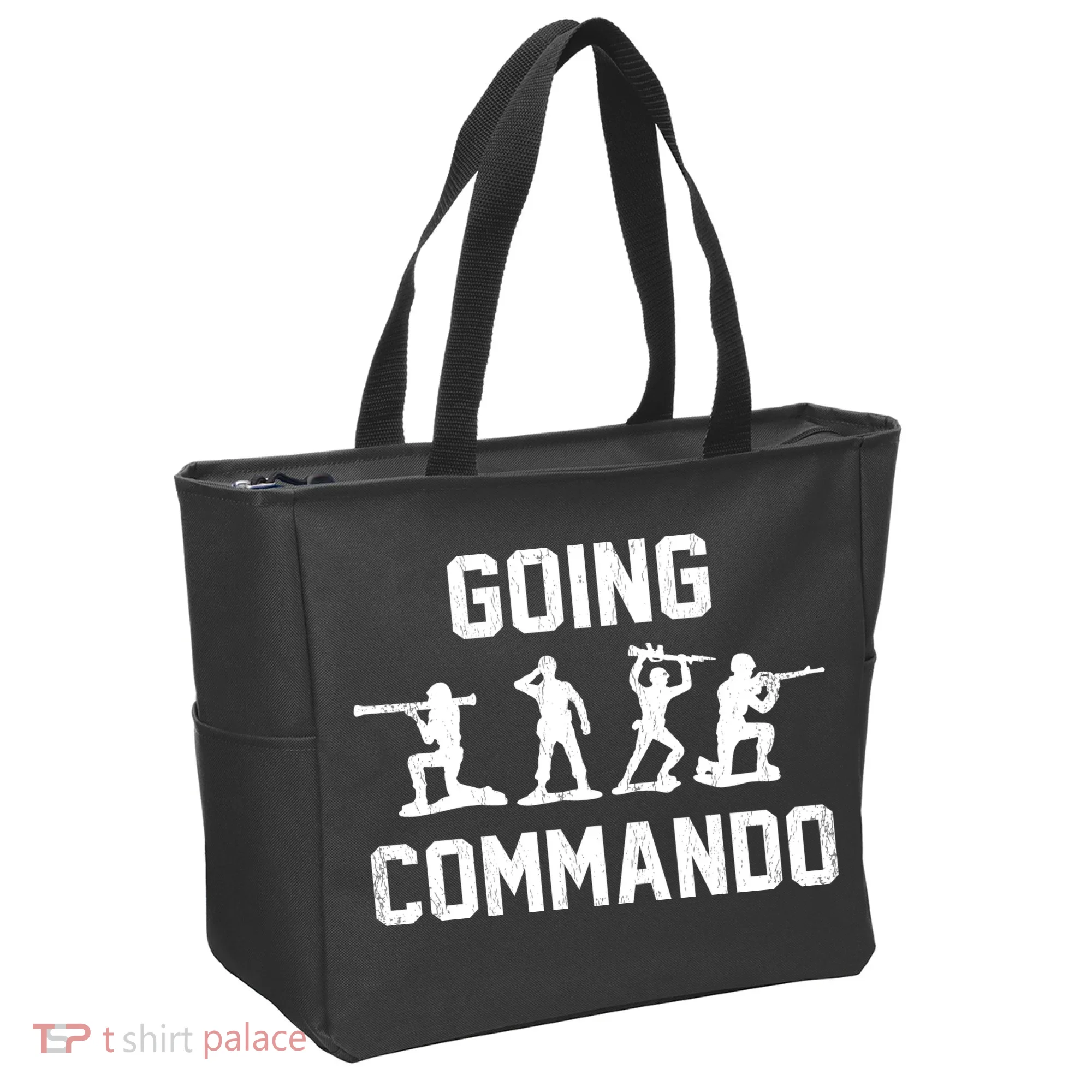 Going Commando Sarcastic Army Tote Bag