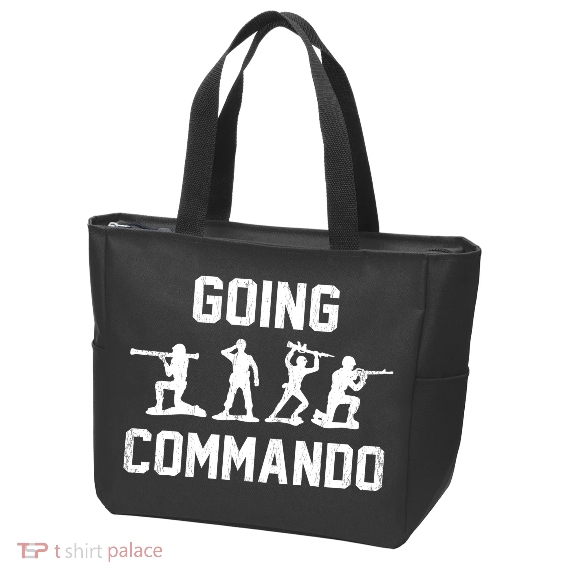 Going Commando Sarcastic Army Tote Bag