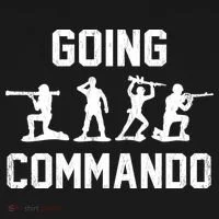 Going Commando Sarcastic Army Tote Bag thumb 4
