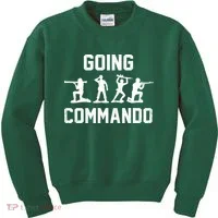 Going Commando Sarcastic Army Kids Sweatshirt thumb 0