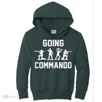 Going Commando Sarcastic Army Kids Hoodie thumb 0