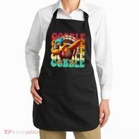Gobble Cool Turkey Day Thanksgiving Retro Apron thumb 2