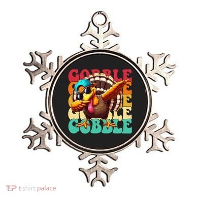 Gobble Cool Turkey Day Thanksgiving Retro Ornament