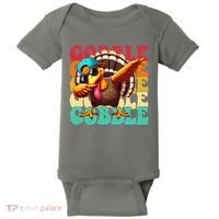 Gobble Cool Turkey Day Thanksgiving Retro Baby Bodysuit thumb 0