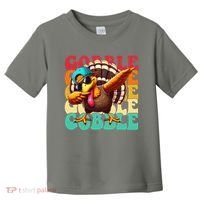 Gobble Cool Turkey Day Thanksgiving Retro Toddler T-Shirt thumb 0
