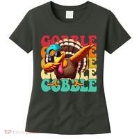 Gobble Cool Turkey Day Thanksgiving Retro Women's T-Shirt thumb 0