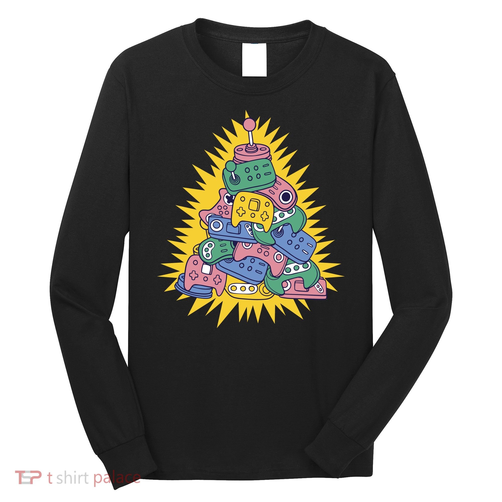 Gaming Christmas Tree Long Sleeve Shirt
