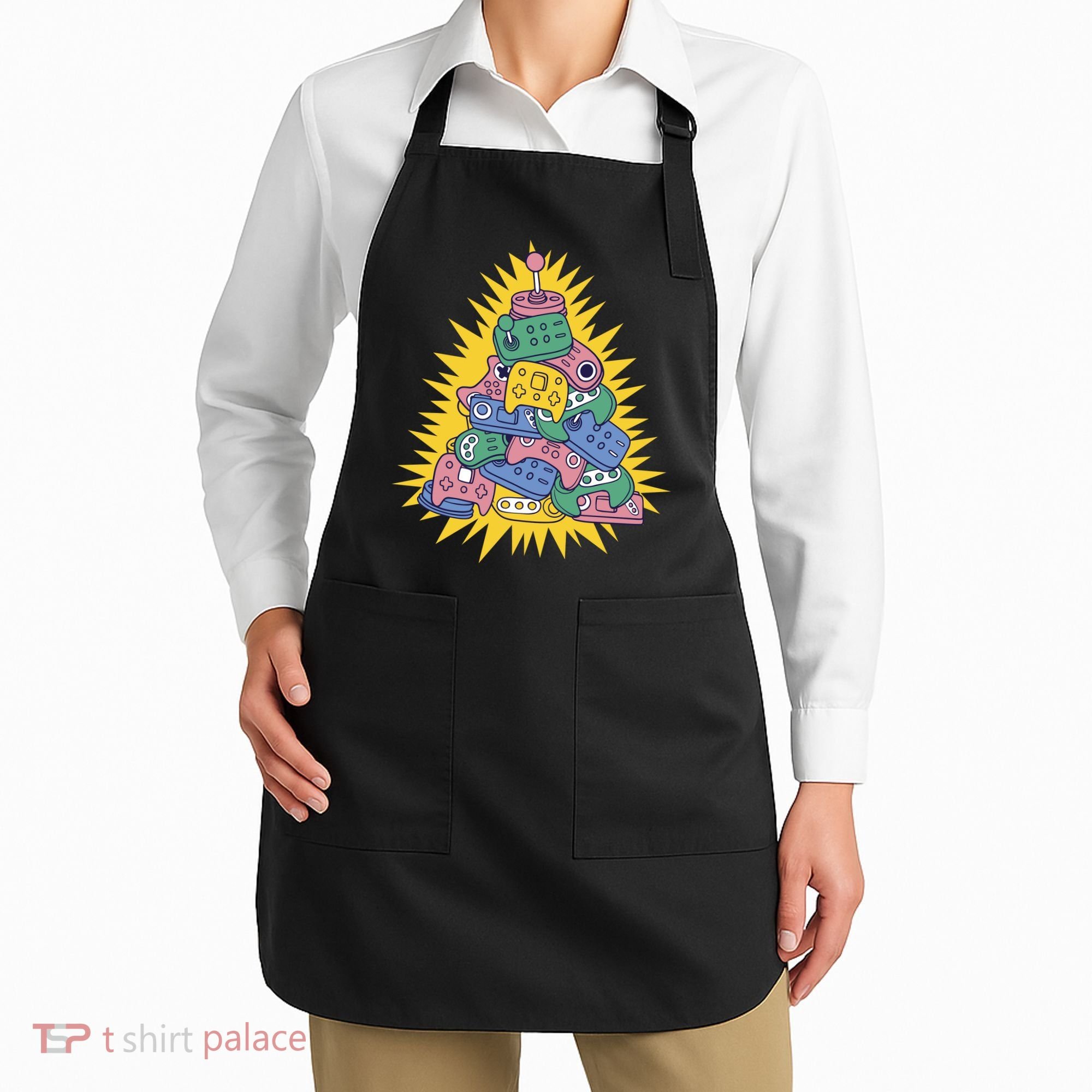 Gaming Christmas Tree Apron