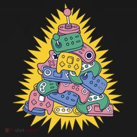 Gaming Christmas Tree T-Shirt thumb 7