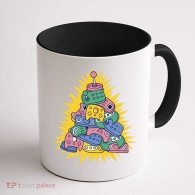 Gaming Christmas Tree Coffee Mug back