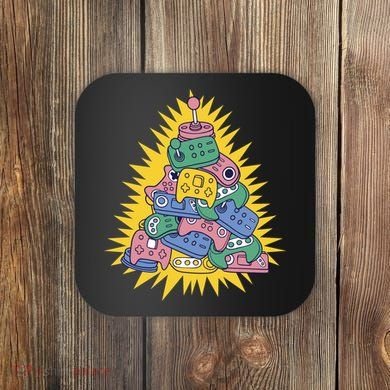 Gaming Christmas Tree Coaster