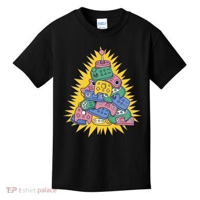 Gaming Christmas Tree Kids T-Shirt