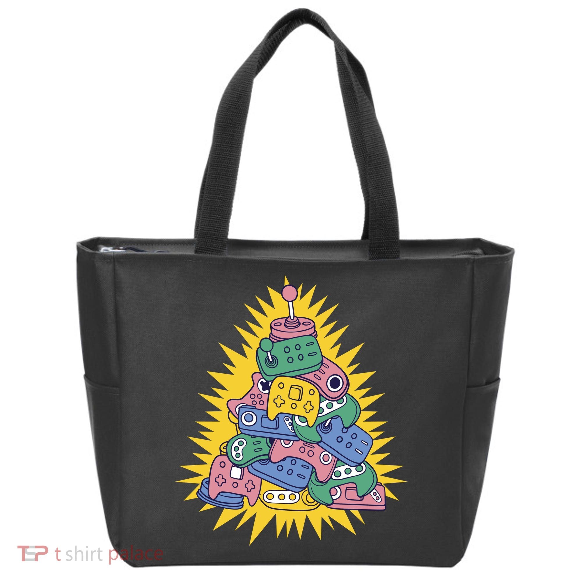 Gaming Christmas Tree Tote Bag