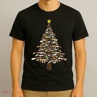 Guns Christmas Tree Camo Print Xmas Gift For Gun Lover TShirt T-Shirt thumb 3