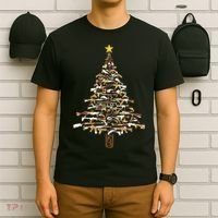 Guns Christmas Tree Camo Print Xmas Gift For Gun Lover TShirt T-Shirt thumb 6