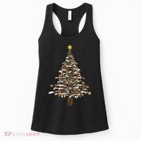 Guns Christmas Tree Camo Print Xmas Gift For Gun Lover TShirt Women's Tank Top thumb 0