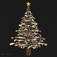 Guns Christmas Tree Camo Print Xmas Gift For Gun Lover TShirt Women's Tank Top thumb 5