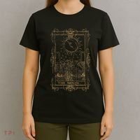 Goth Clothing Tarot Card The Moon Witchy Occult Clothes T-Shirt thumb 4