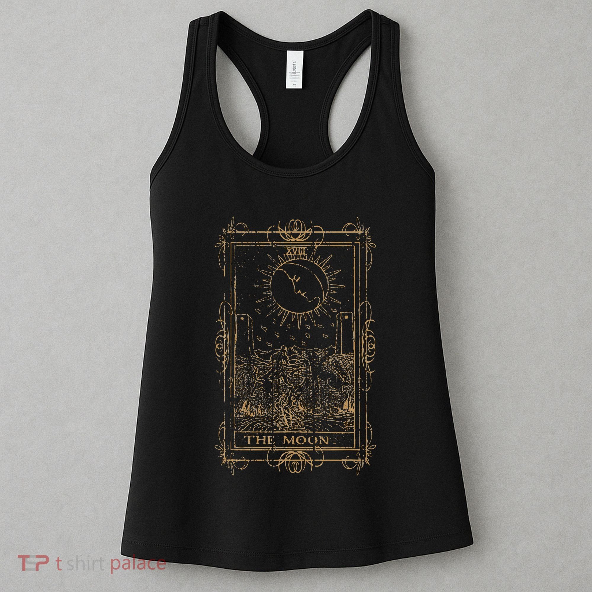 Goth Clothing Tarot Card The Moon Witchy Occult Clothes Women's Tank Top