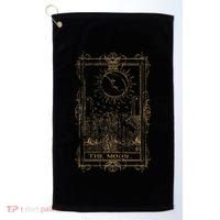 Goth Clothing Tarot Card The Moon Witchy Occult Clothes Golf Towel thumb 0